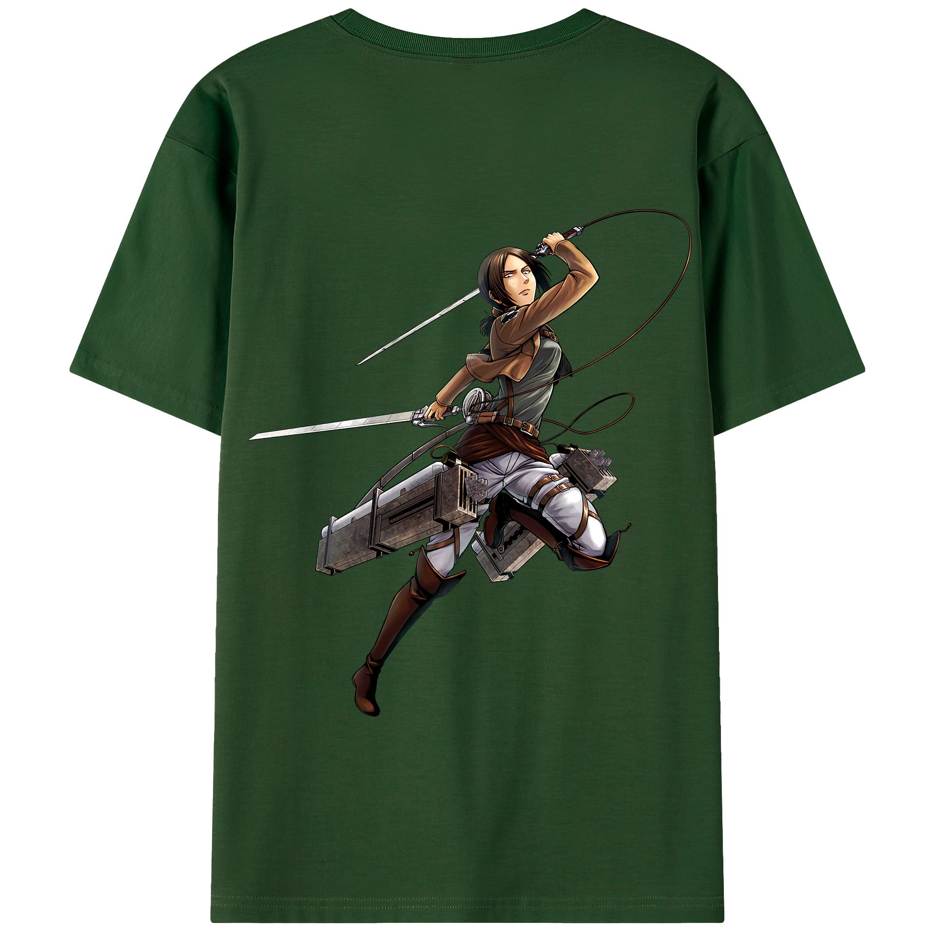 （画像用） 進撃の巨人 Attack on Titan 綿100％半袖Tシャツ（背面プリント）